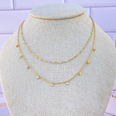 Collar doble mini estrellas en internet