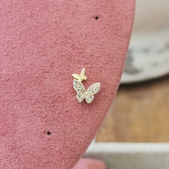 Piercing mariposa doble