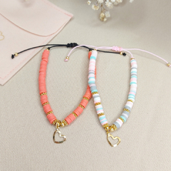 Pulsera puca corazón colgante