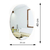 Espelho Adesivo Em Flexível Decorativo Parede 30X20Cm - loja online