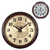 Relógio De Parede Metálico de Madeira Numeros Grandes 30cm