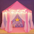 Barraca Infantil Tenda Cabana Castelo Princesas + Luzes Led - Newmix