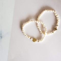 Pulsera perla natural (10pz)