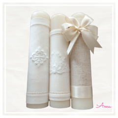 Kit Biblia y Vela- Comunión y Boda en internet