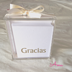 Cajas de Acrílico y Tarjetas (10cajas) - comprar en línea