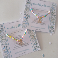 Pulsera Confeti Medalla Esmaltada (10pz) (copia) (copia) - AMU Regalos