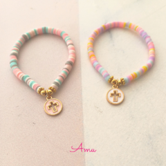 Pulsera Confeti Medalla Esmaltada (10pz) (copia) - tienda en línea