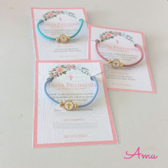 Pulsera cruz con madre perla (10pz) - comprar en línea