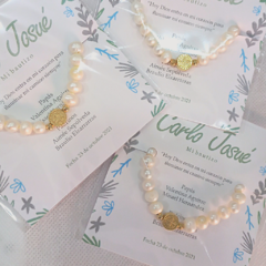 Pulsera perla natural (10pz) - AMU Regalos
