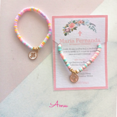Pulsera Confeti Medalla Esmaltada (10pz) (copia) (copia) - comprar en línea