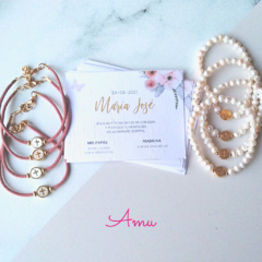 Juego pulseras perla y madreperla (10pz) - tienda en línea