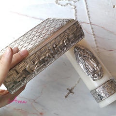 Biblia Vela Repujado Virgen- Comunión y Boda - comprar en línea