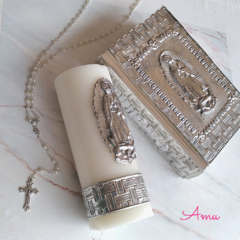 Biblia Vela Repujado Virgen- Comunión y Boda en internet