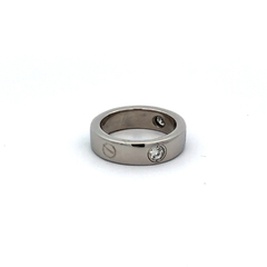 Cartier style ring model love platinum 950 and diamonds on internet