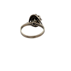 Anillo Roseta Platino 950 Y Brillantes Certificado - comprar online