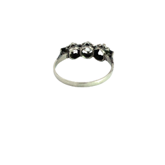 BRILLIANT PLATINUM 950 AND 0.50 CT BRILLIANT THREE RING on internet