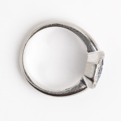 Anillo Oro 18 Kt Zafiro Natural Brillantes en internet