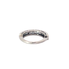 Medium endless ring 18 kt gold and 1.20 ct diamonds on internet