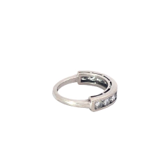 Medium endless ring 18 kt gold and 1.20 ct diamonds - Joyería Alvear