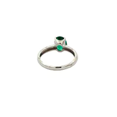 Tourmaline and diamond ring in 18 kt gold - Joyería Alvear