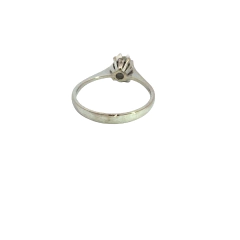 Solitaire Engagement Ring 18kt Gold and Brilliant on internet