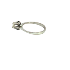 Solitaire Engagement Ring 18kt Gold and Brilliant - Joyería Alvear