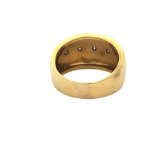 18K Gold Ring with Diamonds and Enamel on internet