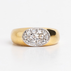 Anillo Pave de Brillantes Oro 18 Kt