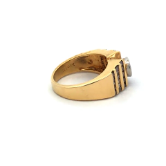Exclusivo anillo firmado oro 18 kt y brillantes - comprar online