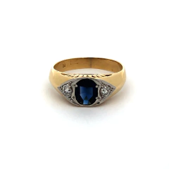 Men's ring with sapphires