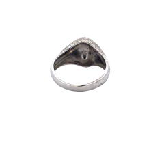 Anillo de mujer Pave oro blanco 18kt - Joyería Alvear