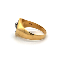 18kt gold solitaire engagement ring. and rose of france - Joyería Alvear