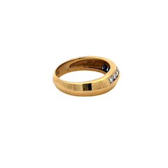 Anillo Oro 18 Kt Zafiros Azules Y Blancos - comprar online
