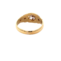 Anillo Solitario Hombre. Oro 18kt. Platino 950 Y Brillantes - comprar online