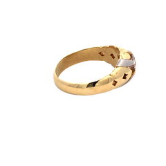 Anillo Solitario Hombre. Oro 18kt. Platino 950 Y Brillantes - Joyería Alvear