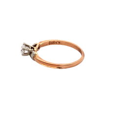 Imagen de Anillo Solitario De Compromiso De Oro 18kt. Platino Y Zafiro