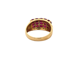 Anillo de Oro 18 Kt Rubíes y Brillantes en internet