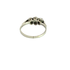 Anillo Tricillo De Platino 950 Y Brillantes - comprar online