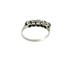 Anillo Cintillo Platino 950 Y 1.05 Ct Brillantes - comprar online