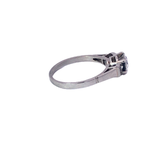 Large Solitaire Lady's Ring In Platinum And Brilliant. - Joyería Alvear