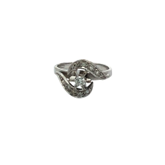 Anillo Oro 18 Kilates Y Brillantes Alvear.ar