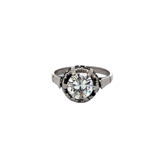 Brilliant Platinum Solitaire Engagement Ring 1.5 Ct