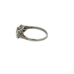 Anillo Tricillo 1.30 Ct Brillantes Platino 950 Certificado en internet