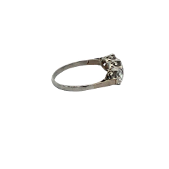 Anillo Tricillo 1.30 Ct Brillantes Platino 950 Certificado - Joyería Alvear