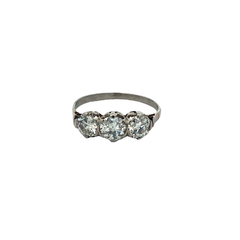 Tricillo Ring 1.30 Ct Brilliant Platinum 950
