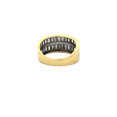 Endless medium double ring 18 kt gold and diamonds on internet