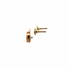Aros De Oro 18 Kt Y Zafiro Blanco. Alvear.ar en internet