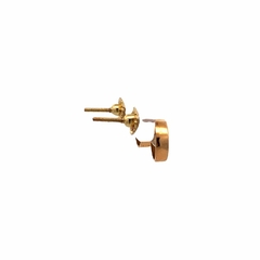 Aros De Oro 18 Kt Y Zafiro Blanco. Alvear.ar - Joyería Alvear