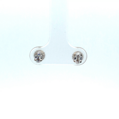 Delicados Aros Oro Blanco 18 Kt Y Zafiros Alvear.ar