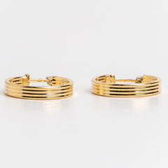 18 kt gold hoop earrings